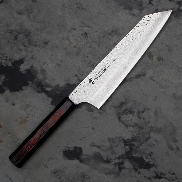 Sakai Takayuki Nanairo VG-10 Ebony Wine Nóż Kengata 19 cm