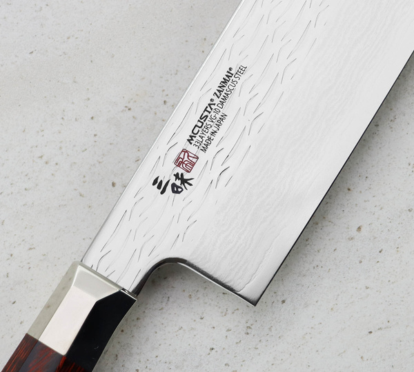Mcusta Zanmai Supreme Ripple VG-10 Nóż Nakiri 16,5 cm