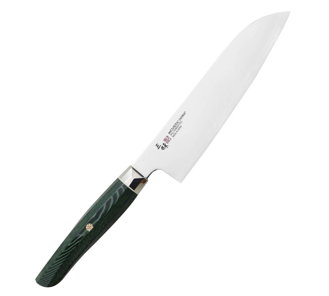 Mcusta Zanmai Green Revolution SPG2 Nóż Santoku 18 cm