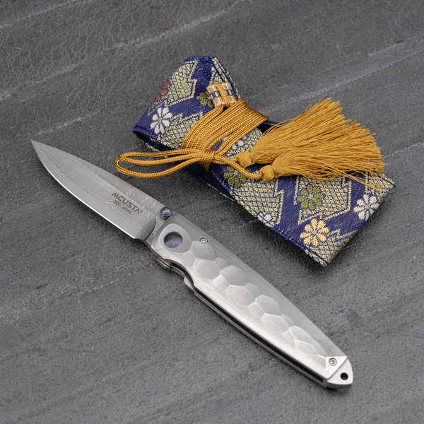 Nóż składany Mcusta Shinra Tsuchi Damascus VG-10 6,5 cm