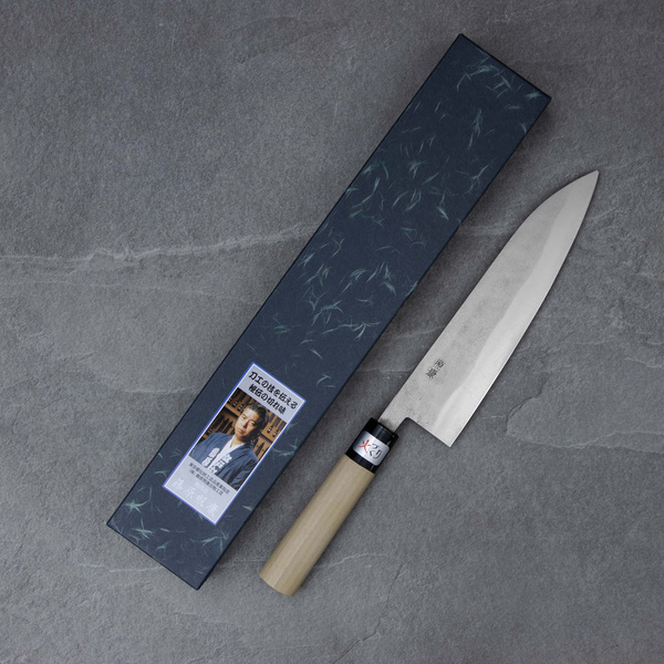 Fujiwara Shirogami#1/SS Magnolia Nóż szefa kuchni 21 cm