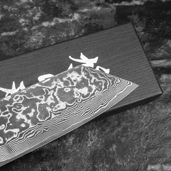 Kenshiro Hatono SG2 Black Dye Nóż Bunka 17 cm