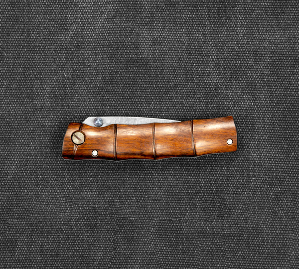 Nóż składany Mcusta Shinra Emotion Iron wood Damascus VG-10 6,5 cm