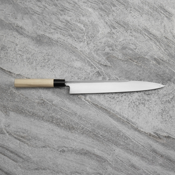 Ittetsu Forge Black Shirogami#2 Nóż Yanagiba 27 cm Leworęczny