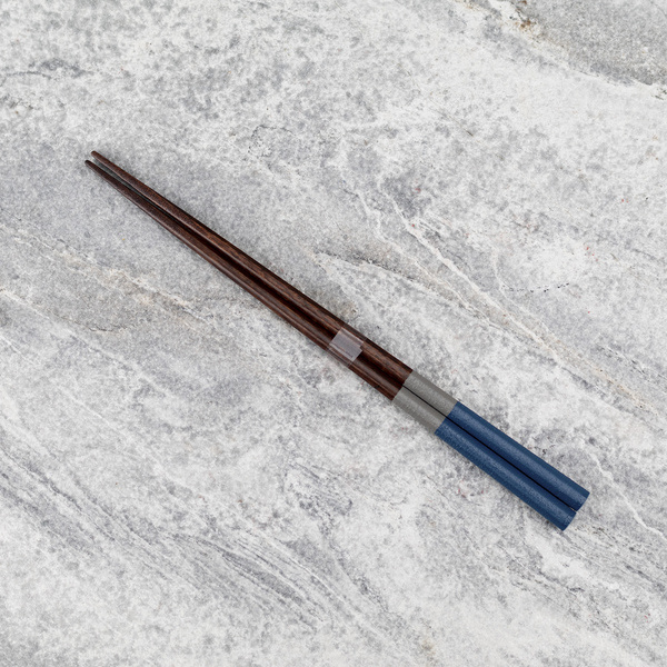 Japońskie Pałeczki do sushi Kawai - Hachikaku Nuriwake Bicolor Navy