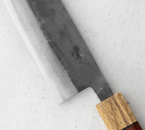 Kajiwara Damascus Aogami #2 Nóż Szefa kuchni 24 cm