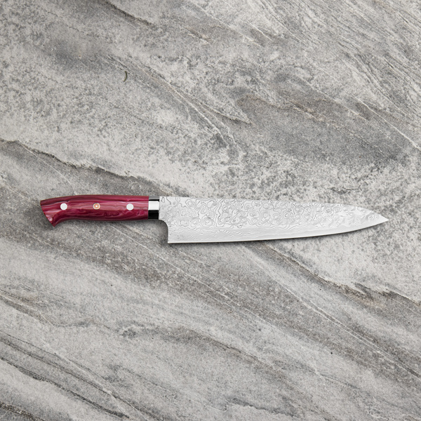 Takeshi Saji Red Turquoise  R2 Nóż Szefa kuchni 24 cm