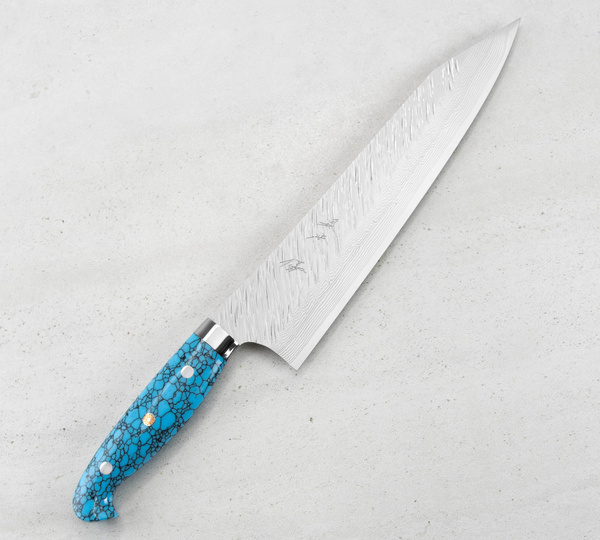 Yu Kurosaki Turquoise SRS-13 Nóż Szefa kuchni 24 cm