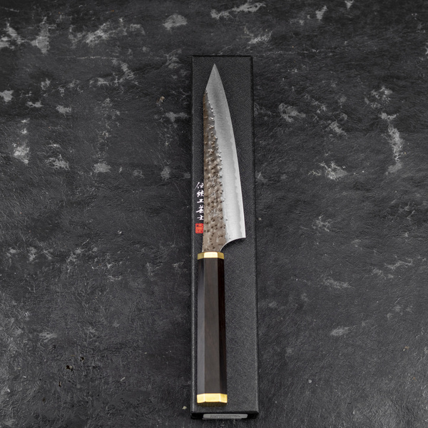 Yu Kurosaki Kokusen Brass Aogami Super/SS Nóż uniwersalny 15 cm