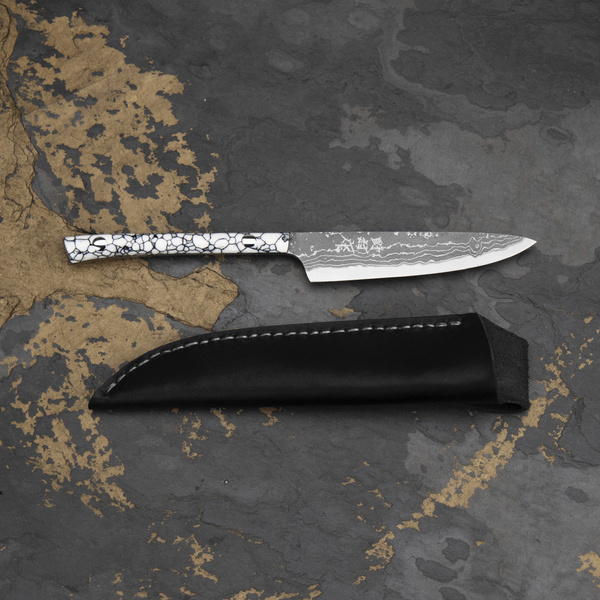 Ryo Nomura Shirogami#2 Damascus Petty White
