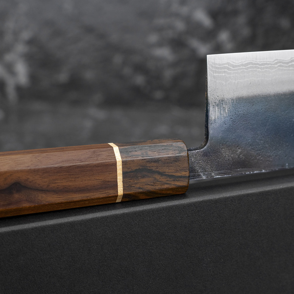 Kanetsune Shirogami#2 Damascus MATSU-ZUMI-YAKI Nóż Nakiri 16 cm