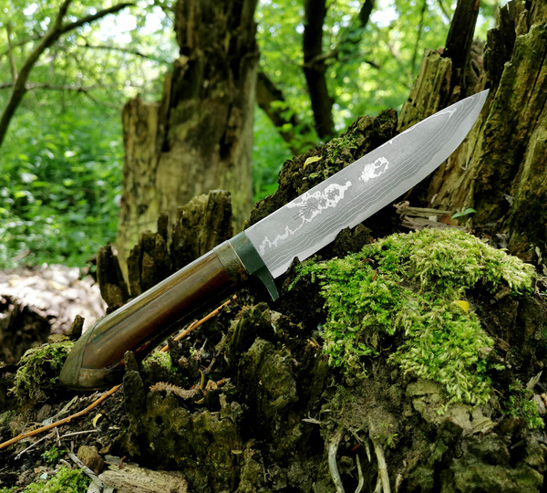 Takeshi Saji Keiryu Shirogami Nóż Outdoor 16 cm