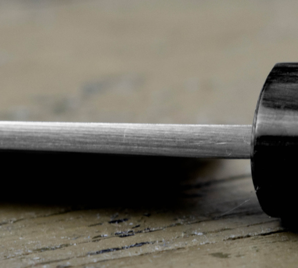 Hideo Kitaoka Shirogami#2 Satin Nóż Kaisaki 12cm