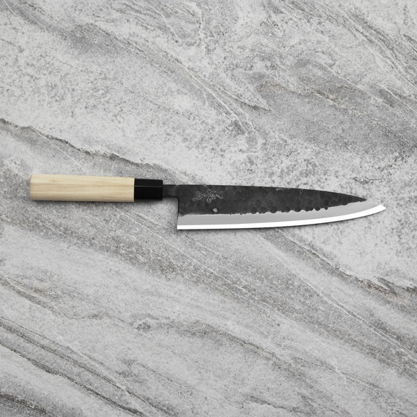 Ittetsu Forge Black Shirogami#2 Nóż Miroshi Deba 21 cm