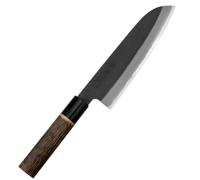 Mutsumi Hinoura Shirogami#2 Nóż Santoku 18 cm