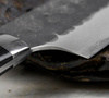Takeshi Saji Super Aogami Ręcznie kuty Nóż Santoku 18 cm