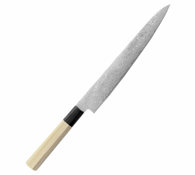 Misuzu Hamono AUS10 Damascus Nóż Sujihiki 24 cm