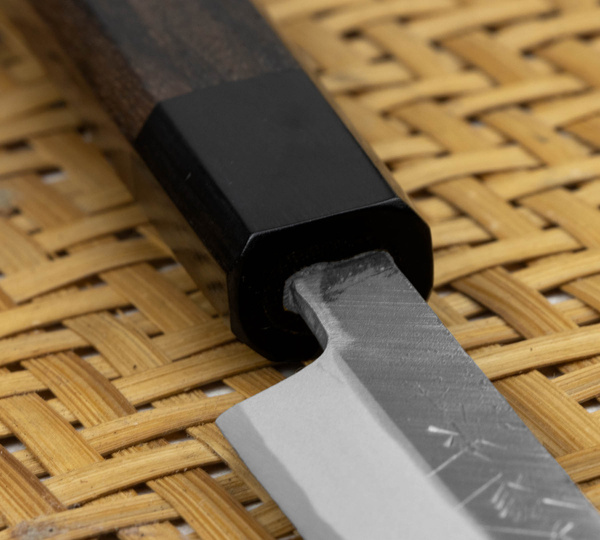 Hideo Kitaoka Shirogami Black Oktagon Nóż Matsuba 12 cm