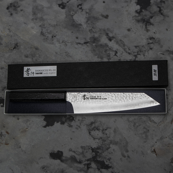 Sakai Takayuki Nanairo VG-10 Ebony Nóż Kengata 19 cm