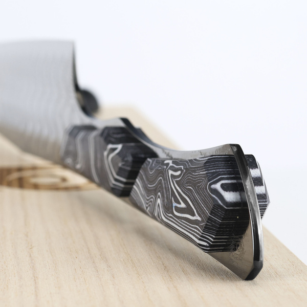 Dew Hara Saku#23 VG-10 Damascus Nóż Santoku 18 cm