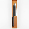 Mutsumi Hinoura Shirogami#2/Iron Black Nóż Santoku 18 cm
