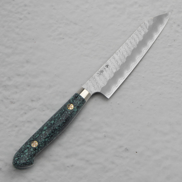 Nigara Hamono SG2 Limited Green Turquoise Nóż Kiritsuke 15 cm
