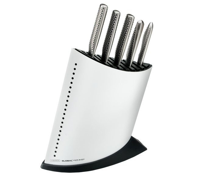 Zestaw noży kuchennych w bloku Global GKB-52CW