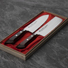 Satake Unique Shirogami#2 Zestaw Nóż Santoku + Nakiri