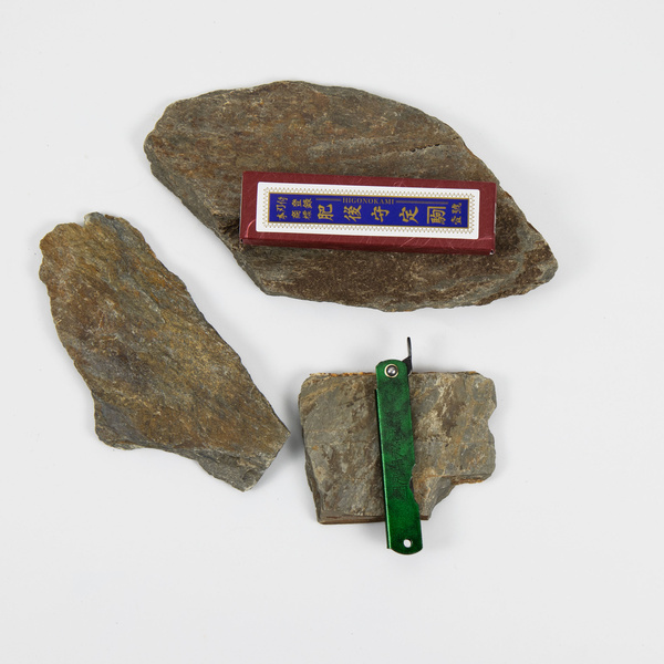 Nóż kieszonkowy Higonokami Kanekoma Zielony Metalik Aogami#2 8 cm