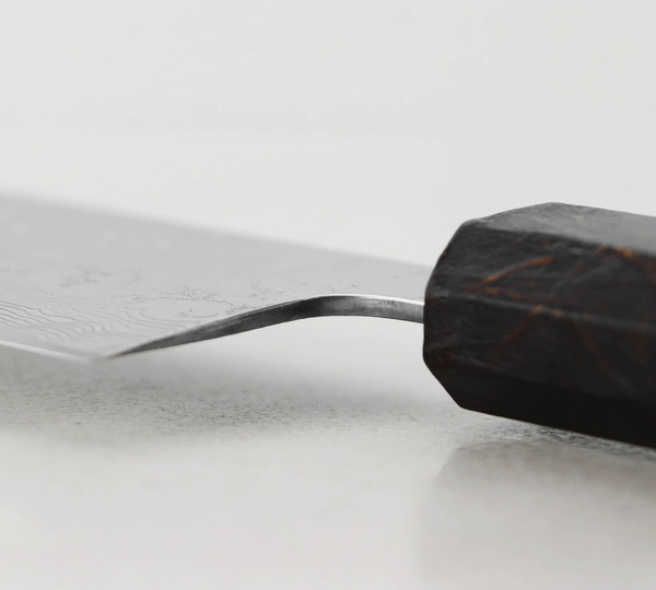 Hatono VG-10 Oktagon Nóż Kiritsuke Gyuto 21 cm Brown