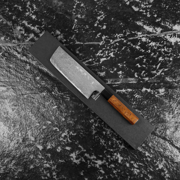 Matsubara STRIX Damascus Nóż Nakiri 16 cm