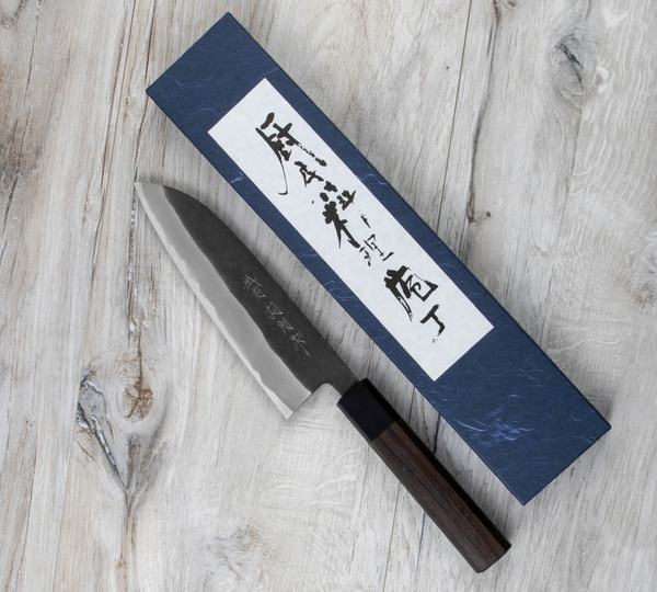 Shiro Kamo Super Aogami/SS Nóż Santoku 16,5 cm