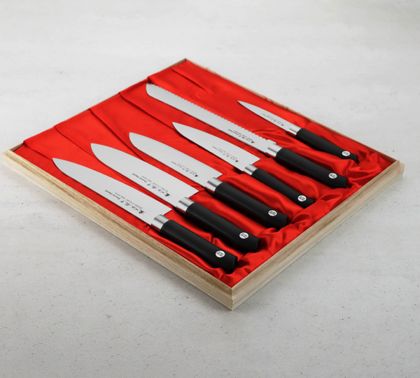 Satake Sword Smith Zestaw 6 Noży w Drewnianym Pudełku