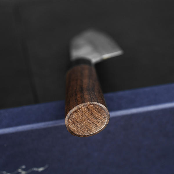 Anryu Hamono Shirogami#2 Kurouchi Damascus Nóż Santoku 17 cm