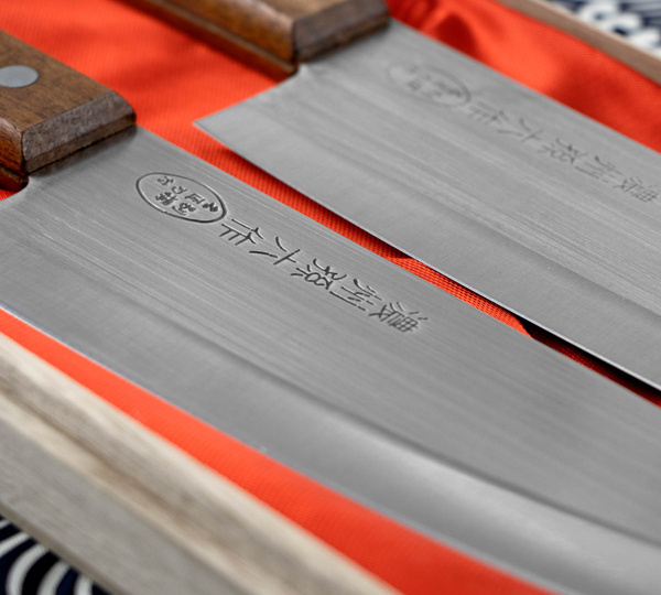 Satake Tomoko Zestaw w Drewnianym Pudełku Nóż Santoku + Nakiri