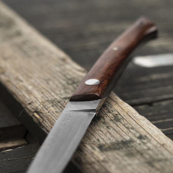 Hattori Medaka 2 Cowry-X Damascus Cocobolo Outdoor 7,7 cm