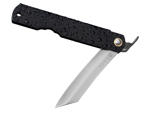 Nóż kieszonkowy Higonokami Black Mizushibuki 80 mm Aogami