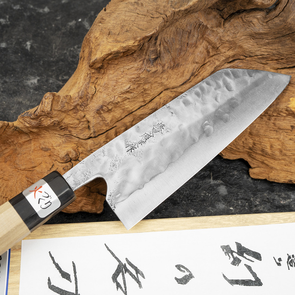 Fujiwara Shirogami#1/SS Nóż Santoku 16,5 cm