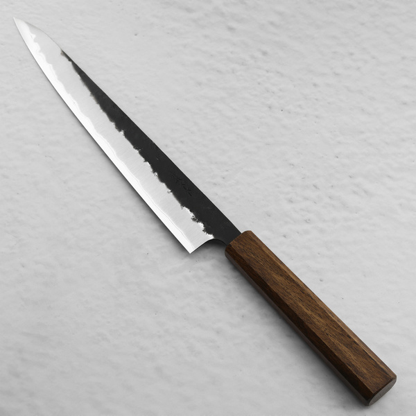 Oul Aogami Super/SS Black Nashiji Nóż Sujihiki 27 cm