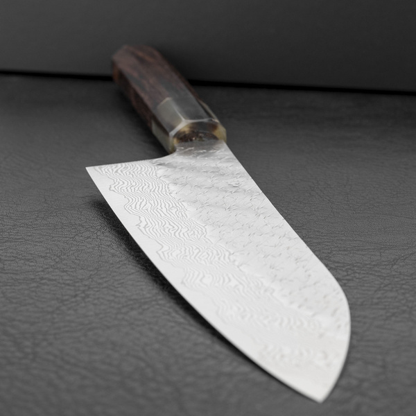 Nigara Hamono SG STRIX Damascus Nóż Santoku 16,5 cm