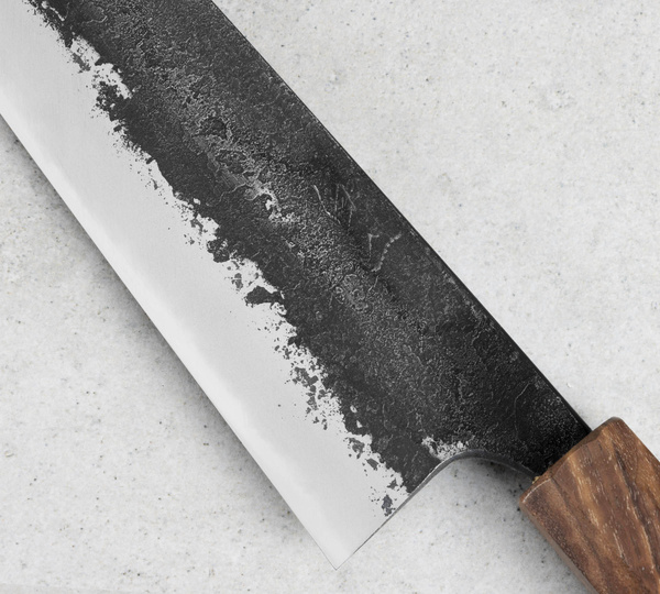 Naoki Mazaki Shirogami#2 Nóż Santoku 18 cm
