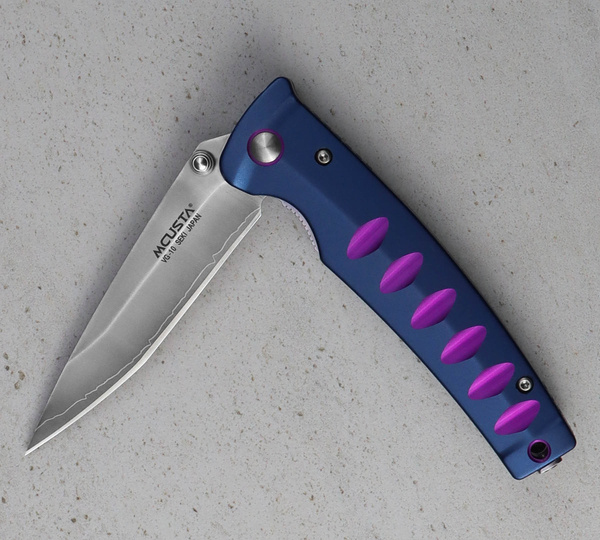 Nóż składany Mcusta Katana VG-10 Blue/Purple 8,5 cm
