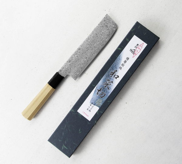 Misuzu Hamono AUS10 Damascus Nóż Nakiri 16,5 cm