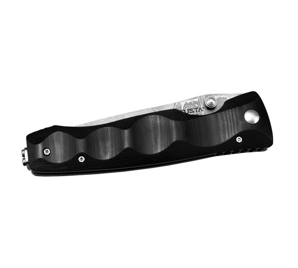 Nóż składany Mcusta Elite Black Micarta Damascus VG-10 8,5 cm