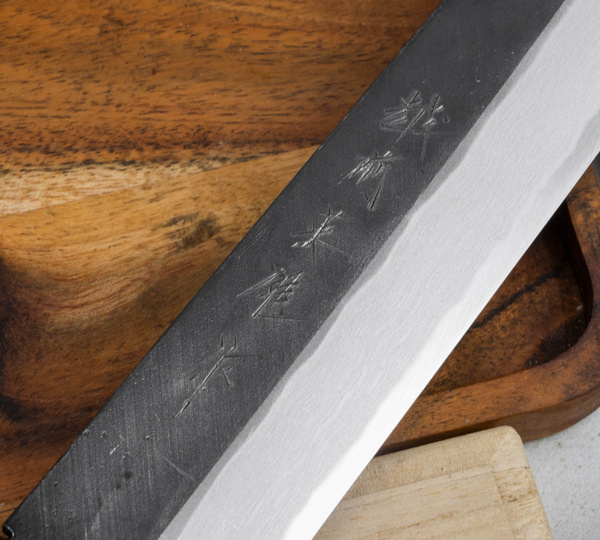 Hideo Kitaoka Shirogami Black Oktagon Nóż Kiritsuke 21 cm