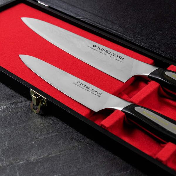 Tojiro Flash Zestaw Nóż szefa + uniwersalny