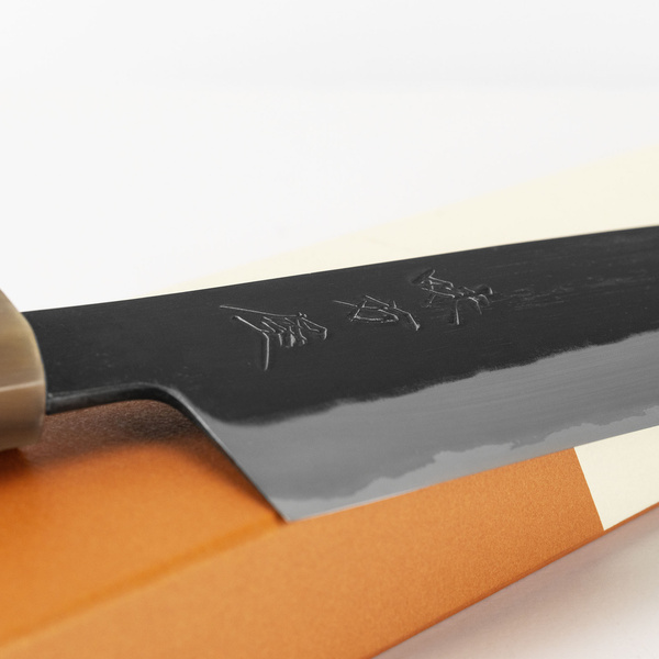Mutsumi Hinoura Shirogami#2/SS Nóż Santoku 17 cm