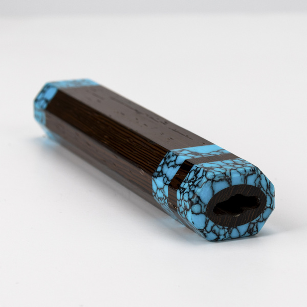 Rękojeść Oktagonalna Wenge/Turkus 13 cm