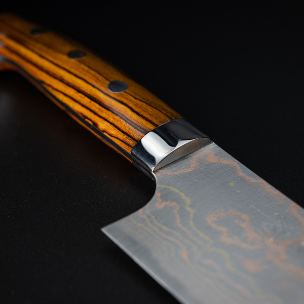 Takeshi Saji Sami IW Aogami#2 Color Nóż Santoku 18 cm