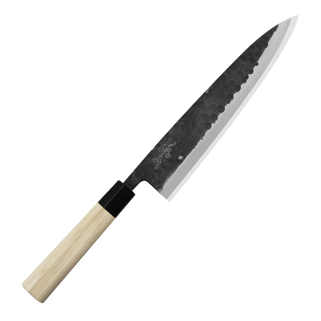 Ittetsu Forge Black Shirogami#2 Nóż Miroshi Deba 21 cm